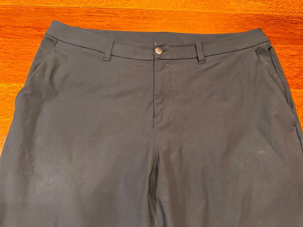 38x28 Lululemon ABC Classic Fit Trouser Gray Warpstreme Stretch Golf Pants Mens